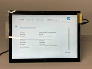 N13,蔵出しジャンク品★HP　ELITE X2　1013-G3　メモリ8GB　SSD256GB　Core i5 8250U　1.6GHz　タブレット