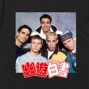 【Tシャツ】　『Buckstreet Boys×幽遊白書』　台北　台湾　レトロ　バックストリート・ボーイズ　S／M／L／XL