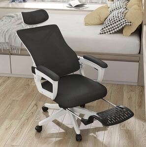 オフィスチェア 椅子 テレワーク 疲れない デスクチェア ワークチェア 人間工学椅子 可動式ランバーサポート 高反発座面 通気性、