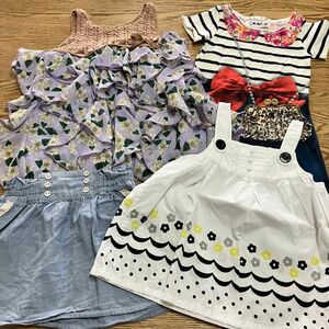 子供服　まとめ売り　BeBe など　ワンピース　スカート　フリル　女の子　100cmセット