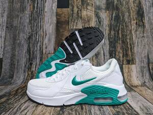 最後 24.5cm/US7.5 NIKE AIR MAX EXCEE CD5432-123 検 ナイキ エアマックス エクシー ホワイト/グリーン 白/緑