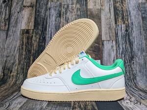 最後 27.0cm/US9 NIKE COURT VISION LO FJ5437-133 検 ナイキコート ビジョン ロウ 白/ホワイト エメラルドグリーン/オフホワイト