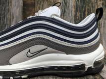 最後 27.0cm/US9 NIKE AIR MAX 97 SE 検 DV7421-001 エアマックス97 フラットピューター/ライトボーン ホワイト/ネイビー/グレー 白/紺/灰_画像3