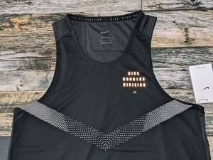  last L Nike Ran division Wind Runner tank top inspection running ventilation /. sweat / speed .sing let aero Swift same etc. black 