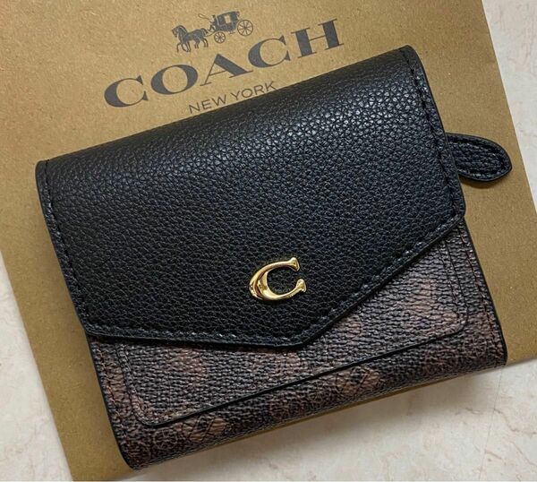 [新品未使用]COACHウィンスモール財布　ミニ財布　三つ折り財布