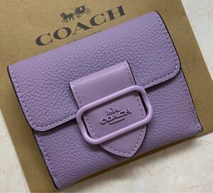 [新品未使用] COACHバックル二つ折り財布　ミニ財布　コーチ　