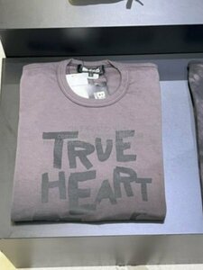 ■激レア■新品■ブラック コムデギャルソン「TRUE HEART STRONG MIND」Tシャツ■サイズL■フィリップパゴウスキープリント■国内正規品