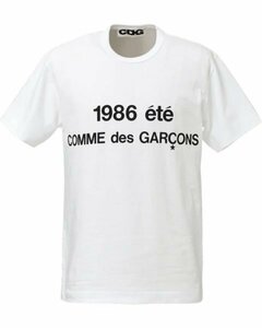 ■激レア■コムデギャルソンCDG限定Tシャツ1986 ete（ブラック・マーケット復刻版）■M■ユニセックス■白■新品タグ付■国内直営店正規品