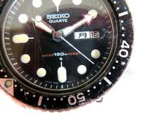 ●【ト足】③SEIKO セイコー 腕時計 クオーツ ダイバーズウオッチ ブラック文字盤 メンズ 男性 CO572ZZG06_画像6