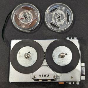 [1960年代希少な化粧箱入、音声出力不良] AIWA TP-60 超小型 オープンリール テープレコーダー ポータブルの画像6