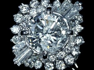 IOM11174SS【1円～】新品【RK宝石】《Diamond》上質ダイヤモンド 特大1.018ct 極上脇石ダイヤモンド 総計1.00ct Pt900 超高級リング ダイヤ