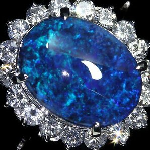 MR11300S【1円～】新品仕上【RK宝石】≪opal≫ 天然ブラックオパール 大粒2.54ct 極上ダイヤモンド 総計0.59ct Pt900 高級リング ダイヤの画像1