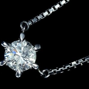 IIL11328S【1円～】新品仕上【RK宝石】≪DIAMOND≫ ジュエリーマキ 極上ダイヤモンド 特大1.01ct!! Pt850 超高級 一粒ダイヤ ネックレスの画像1