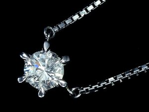 IIL11328S【1円～】新品仕上【RK宝石】≪DIAMOND≫ ジュエリーマキ 極上ダイヤモンド 特大1.01ct!! Pt850 超高級 一粒ダイヤ ネックレス