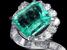 MV10265S【1円～】新品【RK宝石】≪Emerald≫ 美しいテリ艶!! 極上エメラルド 大粒1.68ct!! 上質ダイヤモンド Pt900 高級リング ダイヤ_画像2