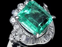 MV10265S【1円～】新品【RK宝石】≪Emerald≫ 美しいテリ艶!! 極上エメラルド 大粒1.68ct!! 上質ダイヤモンド Pt900 高級リング ダイヤ_画像4