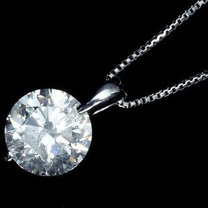 IVM11448SS【1円～】新品【RK宝石】《Diamond》極上ダイヤモンド 特大1.35ct!! Pt900 Pt850 超高級 一粒ダイヤ ネックレス ダイヤの画像2