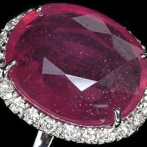 ML11298S【1円～】新品【RK宝石】≪RUBY≫ 抜群の存在感!! 天然ルビー 特大7.83ct!! 極上ダイヤモンド K18WG 高級リング ダイヤの画像3