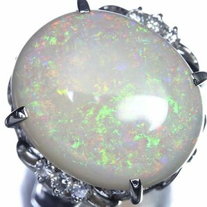 OU8668S【売り切り】新品【RK宝石】≪opal≫ 魅惑の遊色!!! 極上オパール 特大6.94ct!!! 極上ダイヤモンド Pt900 高級リング ダイヤの画像2