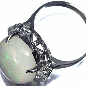 OU8668S【売り切り】新品【RK宝石】≪opal≫ 魅惑の遊色!!! 極上オパール 特大6.94ct!!! 極上ダイヤモンド Pt900 高級リング ダイヤの画像3