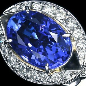 IVG11489T【1円～】新品【RK宝石】≪Tanzanite≫ 希少宝石 極上タンザナイト 大粒4.46ct!! 極上ダイヤモンド Pt900 超高級リング ダイヤの画像3