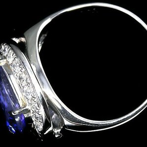 IVG11489T【1円～】新品【RK宝石】≪Tanzanite≫ 希少宝石 極上タンザナイト 大粒4.46ct!! 極上ダイヤモンド Pt900 超高級リング ダイヤの画像4