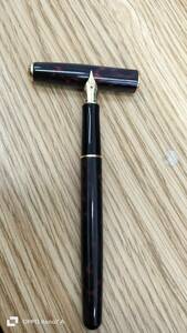 (1020y)PARkER SONNET FRANCE 18K stamp equipped fountain pen * writing brush chronicle not yet verification 