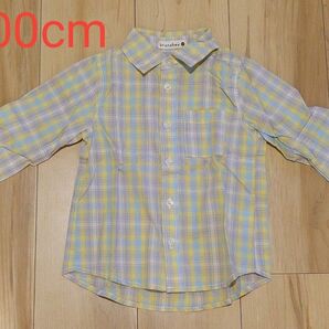 100cm branshes ブランシェス イエローチェック