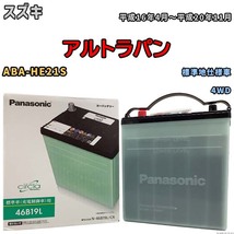 国産 バッテリー パナソニック circla(サークラ) スズキ アルトラパン ABA-HE21S 平成16年4月～平成20年11月 N-46B19LCR_画像1