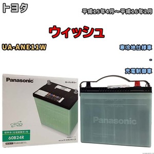 国産 バッテリー パナソニック circla(サークラ) トヨタ ウィッシュ UA-ANE11W 平成15年4月～平成16年2月 N-60B24RCR