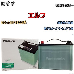 国産 バッテリー パナソニック circla(サークラ) いすゞ エルフ KG-ASP6F23系 平成14年8月～ N-90D26RCR