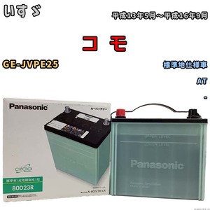 国産 バッテリー パナソニック circla(サークラ) いすゞ コ　モ GE-JVPE25 平成13年5月～平成16年9月 N-80D23RCR