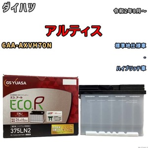 バッテリー GSユアサ ダイハツ アルティス 6AA-AXVH70N 令和2年8月～ ENJ-375LN2