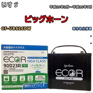 国産 バッテリー GSユアサ ECO.R HIGH CLASS いすゞ ビッグホーン GF-UBS26DW 平成10年2月～平成13年7月 EC90D23RHC