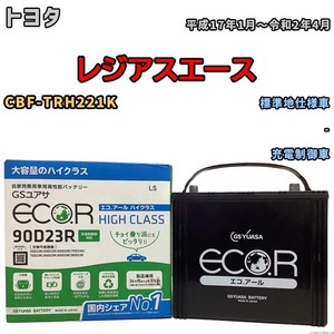 国産 バッテリー GSユアサ ECO.R HIGH CLASS トヨタ レジアスエース CBF-TRH221K 平成17年1月～令和2年4月 EC90D23RHC