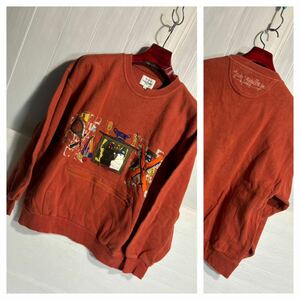 CASTELBAJAC SPORT Castelbajac made in Japan bear animal embroidery × Trophy medal sweat sweatshirt 1 orange S degree 