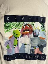 90's ヴィンテージ Changes チェンジズ　USA製　KERMIE HILFLIPPER カーミット　シングルステッチ　フォト　Tシャツ　白　M ホワイト_画像8