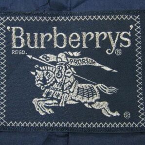 ★バーバリー Burberry★裏ノバチェック レディース カシミヤ混 ウールステンカラーコート ネイビー★R60407012Bの画像5