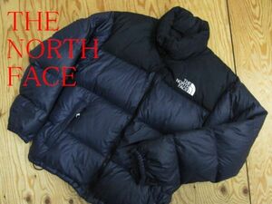 ★ノースフェイス NORTHFACE★ヌプシダウンジャケット ネイビー×ブラック メンズ Mサイズ 700FP★R60324039A