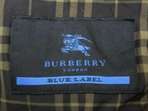 ★バーバリー BURBERRY ブルーレーベル★メンズ ポリウレタンコーティング N-3B風 リアルファーフーディコート 裏ノバチェック★R60421008B_画像5