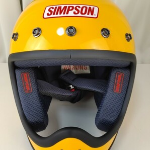 SIMPSON シンプソン ヘルメット M50 イエロー Mサイズ 57-58cm フルフェイスの画像3