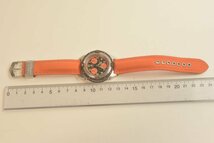 ICH【ジャンク品】 SECTOR 200 chronograph quartz 腕時計 オレンジ クロノグラフ 動作未確認 ジャンク 〈189-240410-ss44-ICH〉_画像4