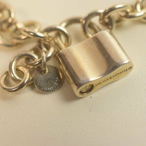 ICH【中古美品】 TIFFANY&Co. ティファニー シルバー カデナ ロック 1837 23.8g SV925 ブレスレット 〈207-240417-ss30-ICH〉の画像4