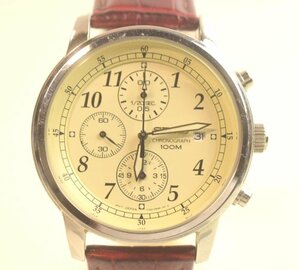 ICH【ジャンク品】 SEIKO 腕時計 chronograph 100M 6N1188 クオーツ クロノグラフ ジャンク 〈189-240410-ss35-ICH〉