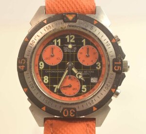 ICH【ジャンク品】 SECTOR 200 chronograph quartz 腕時計 オレンジ クロノグラフ 動作未確認 ジャンク 〈189-240410-ss44-ICH〉