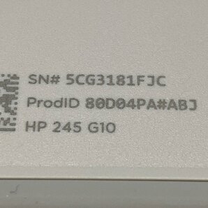 MIN【中古品】 MSMK HP245 G10 Notebook PC AMD Ryzen7 7730U 16GBメモリ 512GB SSD ノートパソコン 〈88-240430-ME-8-MIN〉の画像8