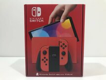 【TAG・開封済み未使用】(1)★Nintendo Switch本体 有機ELモデル マリオレッド ★箱傷み有 ★保証印無し　034-240409-YK-43-TAG_画像1