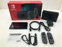 【TAG・中古】(6)★1円～★Nintendo Switch本体 新モデル グレー ★動作確認済み ★欠品/画面キズ/画面ヤケあり　034-240411-YK-16-TAG_画像1