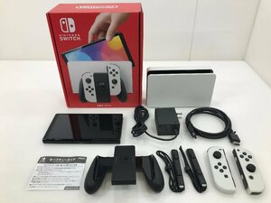 【TAG・中古】(2)★1円★Nintendo Switch本体 有機ELモデル ホワイト ★動作確認済み ★完備品 ★保証印無し　034-240425-YK-06-TAG