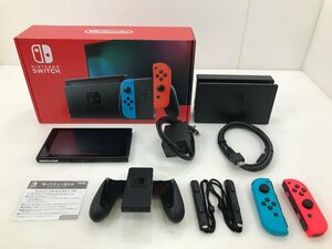 【TAG・中古】(5)★1円～★Nintendo Switch本体 新モデル ネオン ★動作確認済み ★完備品 ★保証印期限切れ　034-240425-YK-09-TAG